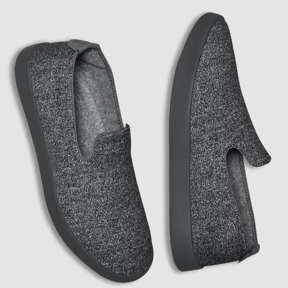 NEW Men's Allbirds Wool Loungers - Natural Grey (Dark Grey Sole) - 10